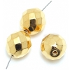 Fire polished 4mm Crystal/gold Fire polished 4mm Crystal/gold